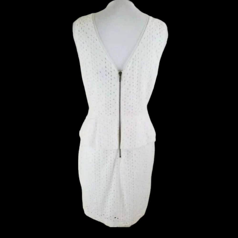 Max & Cleo~Women's Size 8~White Lace A-Line Career Ware to Work Dress NWT $128.0